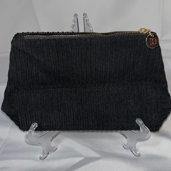2/$30 LAURA GELLER Corduroy Makeup Cosmetic Bag a Gold "Laura Geller" label. - Picture 4 of 7